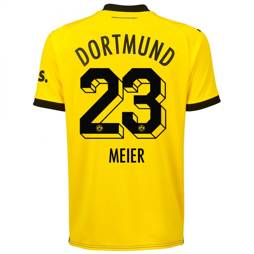 Herren Maximilian Meier #23 Gelb Heimtrikot Trikot 2023/24 T-Shirt Schweiz