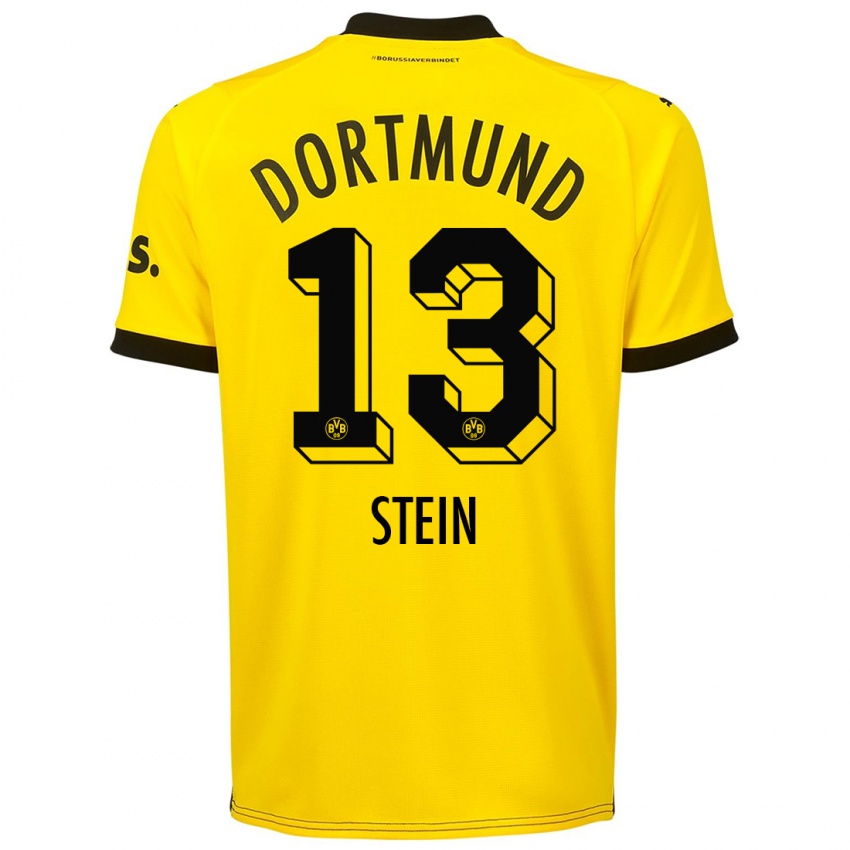 Herren Daniel Stein #13 Gelb Heimtrikot Trikot 2023/24 T-Shirt Schweiz