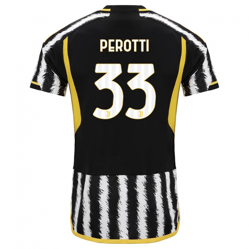 Herren Clemente Perotti #33 Schwarz-Weiss Heimtrikot Trikot 2023/24 T-Shirt Schweiz
