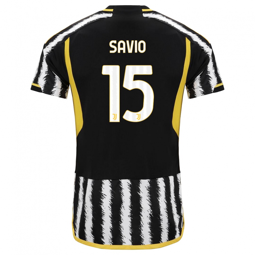 Herren Federico Savio #15 Schwarz-Weiss Heimtrikot Trikot 2023/24 T-Shirt Schweiz