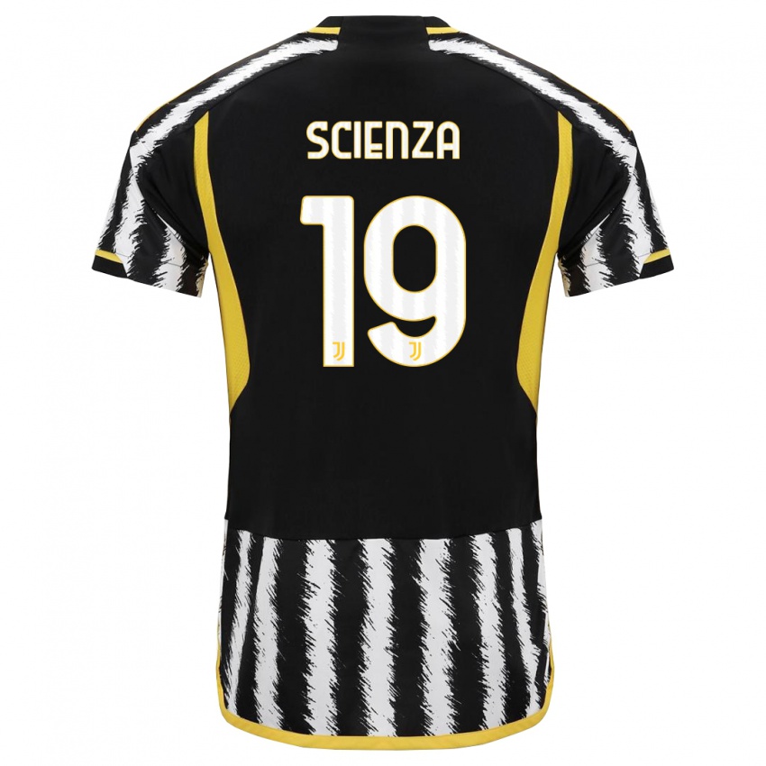 Herren Michele Scienza #19 Schwarz-Weiss Heimtrikot Trikot 2023/24 T-Shirt Schweiz