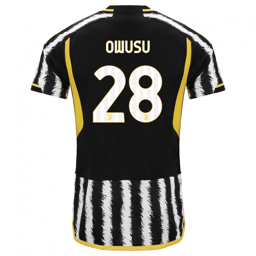 Herren Augusto Owusu #28 Schwarz-Weiss Heimtrikot Trikot 2023/24 T-Shirt Schweiz
