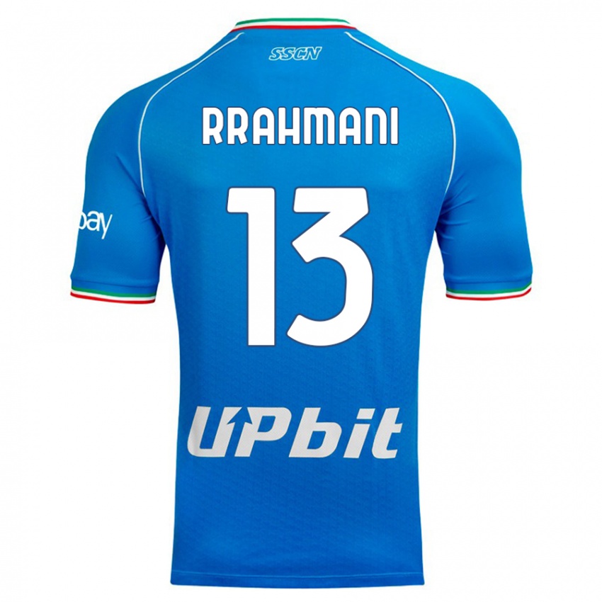 Homme Maillot Amir Rrahmani #13 Bleu Ciel Tenues Domicile 2023/24 T-Shirt Suisse