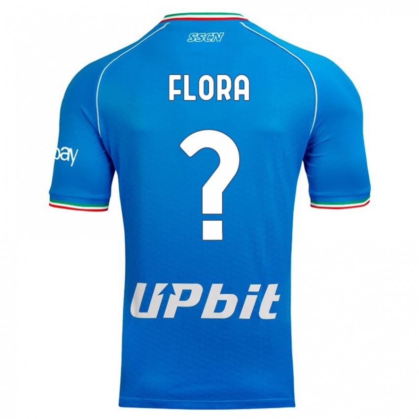 Homme Maillot Massimiliano Flora #0 Bleu Ciel Tenues Domicile 2023/24 T-Shirt Suisse