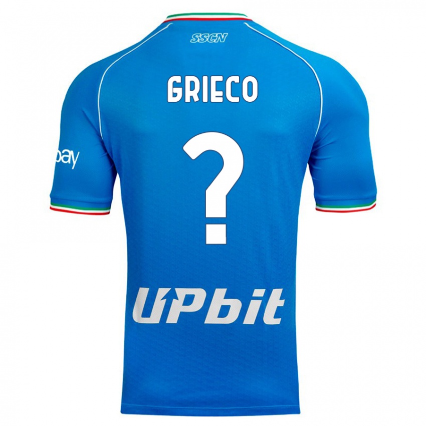 Homme Maillot Alessandro Grieco #0 Bleu Ciel Tenues Domicile 2023/24 T-Shirt Suisse