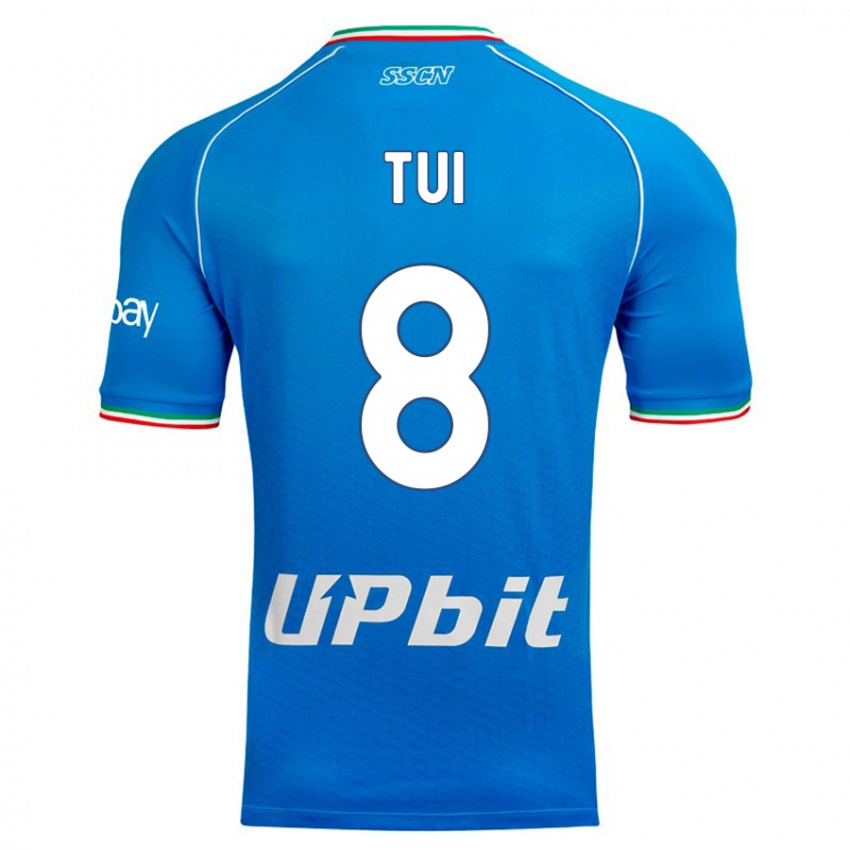 Homme Maillot Sara Tui #8 Bleu Ciel Tenues Domicile 2023/24 T-Shirt Suisse
