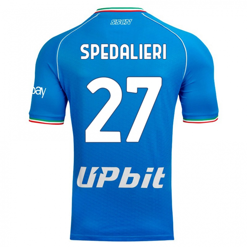 Herren Johnatan Andrea Spedalieri #27 Himmelblau Heimtrikot Trikot 2023/24 T-Shirt Schweiz