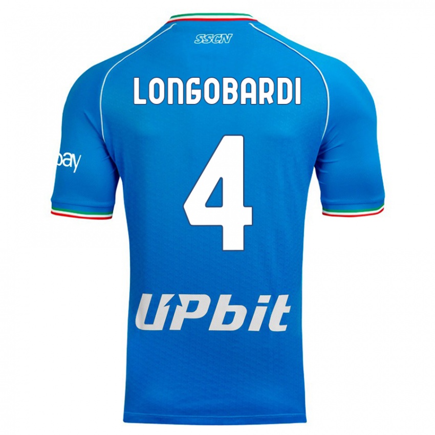 Herren Salvatore Longobardi #4 Himmelblau Heimtrikot Trikot 2023/24 T-Shirt Schweiz
