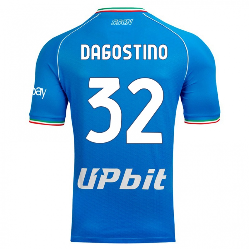 Herren Giuseppe Dagostino #32 Himmelblau Heimtrikot Trikot 2023/24 T-Shirt Schweiz