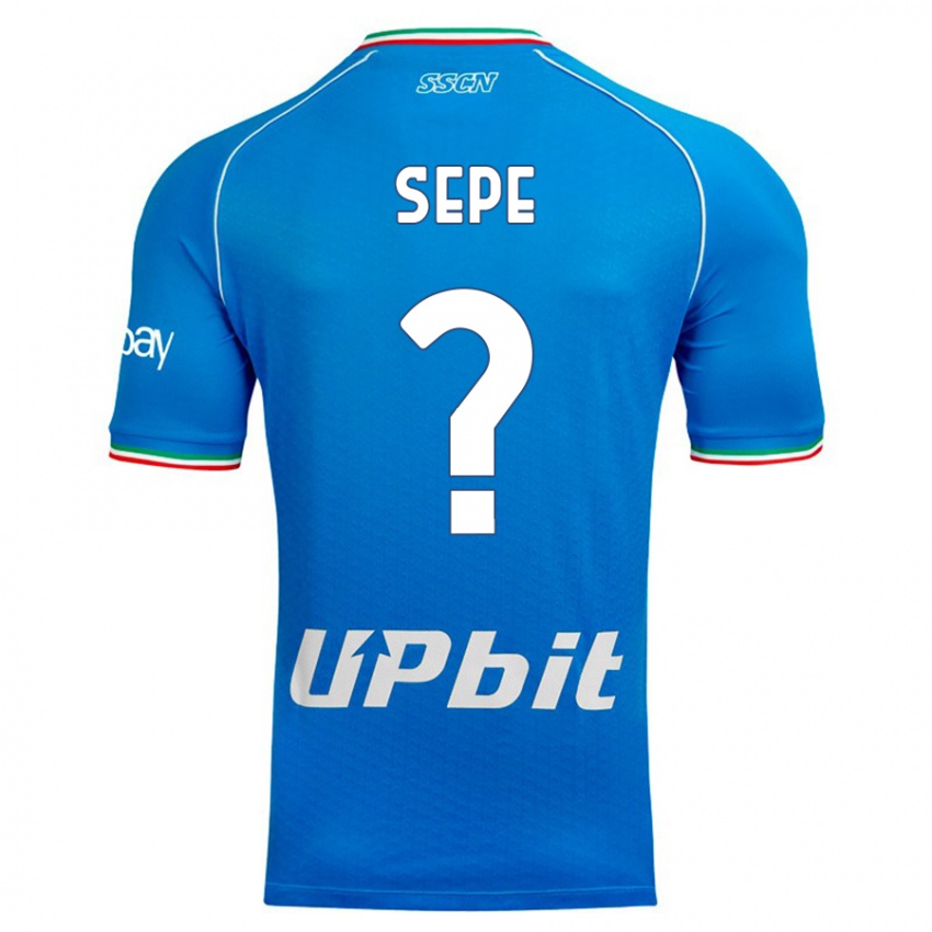 Homme Maillot Mauro Sepe #0 Bleu Ciel Tenues Domicile 2023/24 T-Shirt Suisse