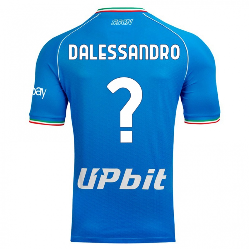 Homme Maillot Nicola Dalessandro #0 Bleu Ciel Tenues Domicile 2023/24 T-Shirt Suisse
