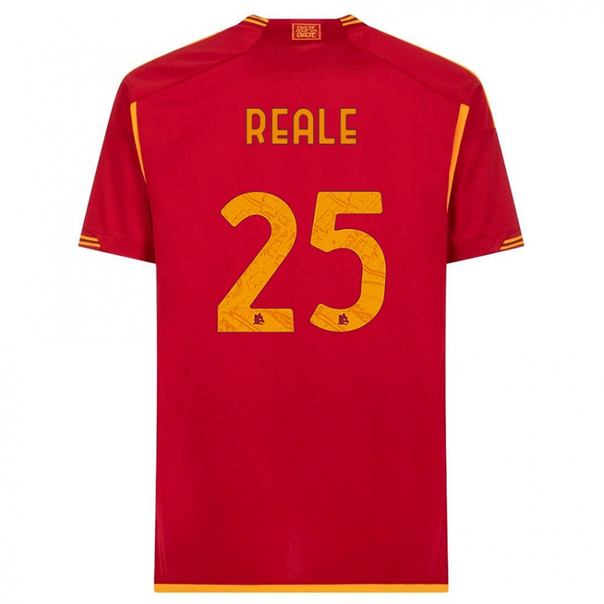 Homme Maillot Filippo Reale #25 Rouge Tenues Domicile 2023/24 T-Shirt Suisse