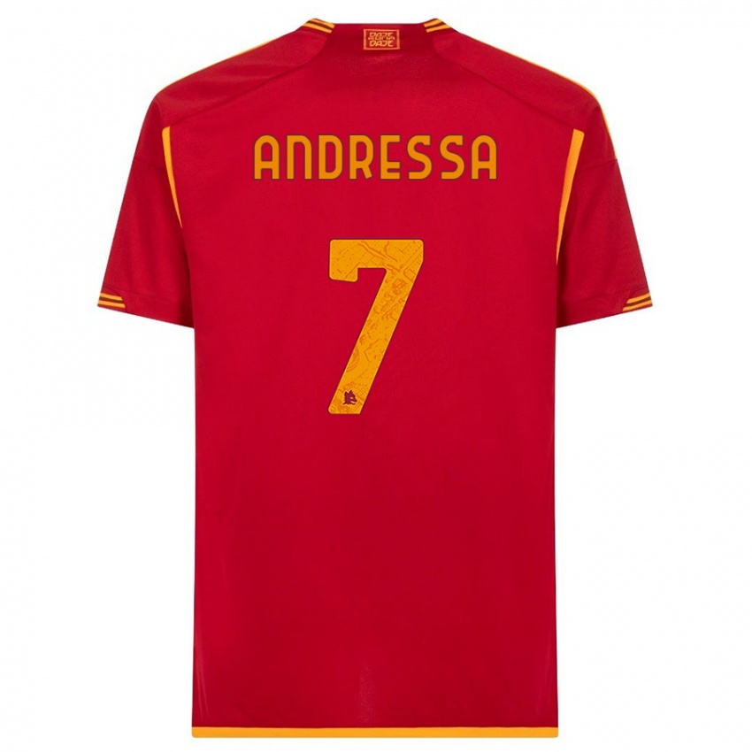 Homme Maillot Andressa #7 Rouge Tenues Domicile 2023/24 T-Shirt Suisse