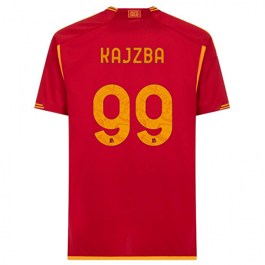 Homme Maillot Nina Kajzba #99 Rouge Tenues Domicile 2023/24 T-Shirt Suisse
