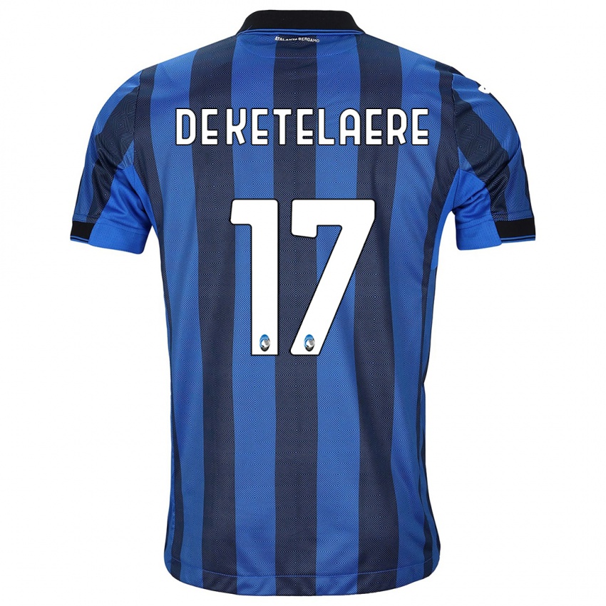Herren Charles De Ketelaere #17 Schwarz Blau Heimtrikot Trikot 2023/24 T-Shirt Schweiz