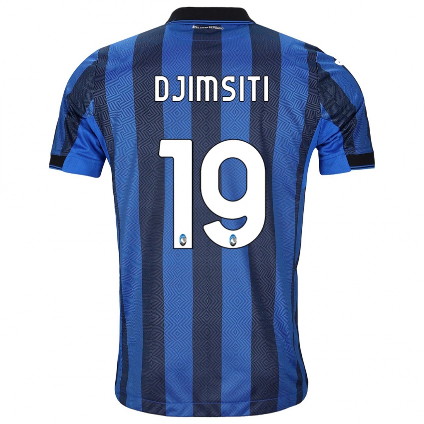 Homme Maillot Berat Djimsiti #19 Noir Bleu Tenues Domicile 2023/24 T-Shirt Suisse