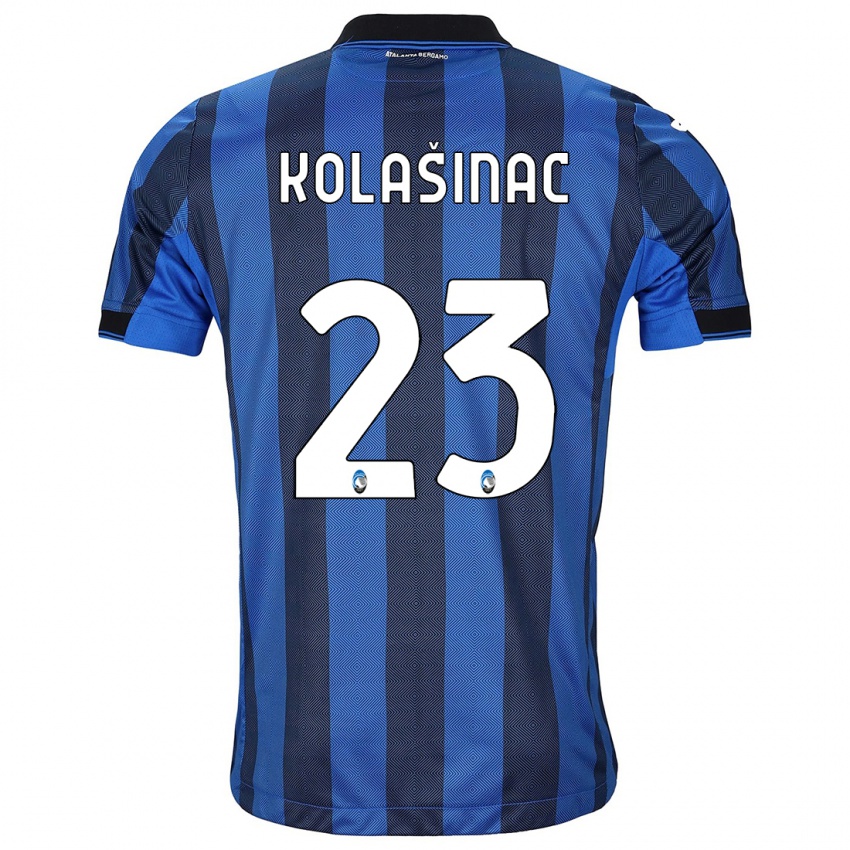 Homme Maillot Sead Kolasinac #23 Noir Bleu Tenues Domicile 2023/24 T-Shirt Suisse