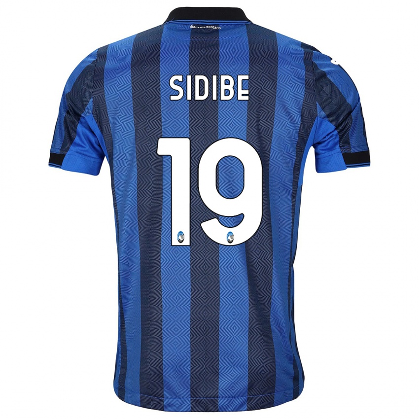 Homme Maillot Alassane Sidibe #19 Noir Bleu Tenues Domicile 2023/24 T-Shirt Suisse