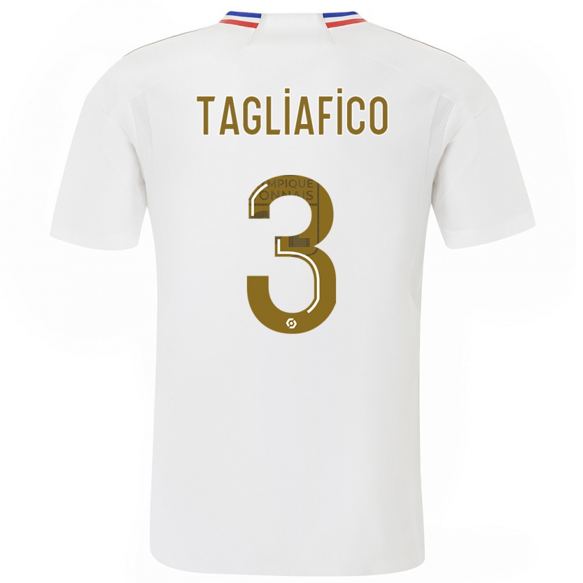 Homme Maillot Nicolas Tagliafico #3 Blanc Tenues Domicile 2023/24 T-Shirt Suisse