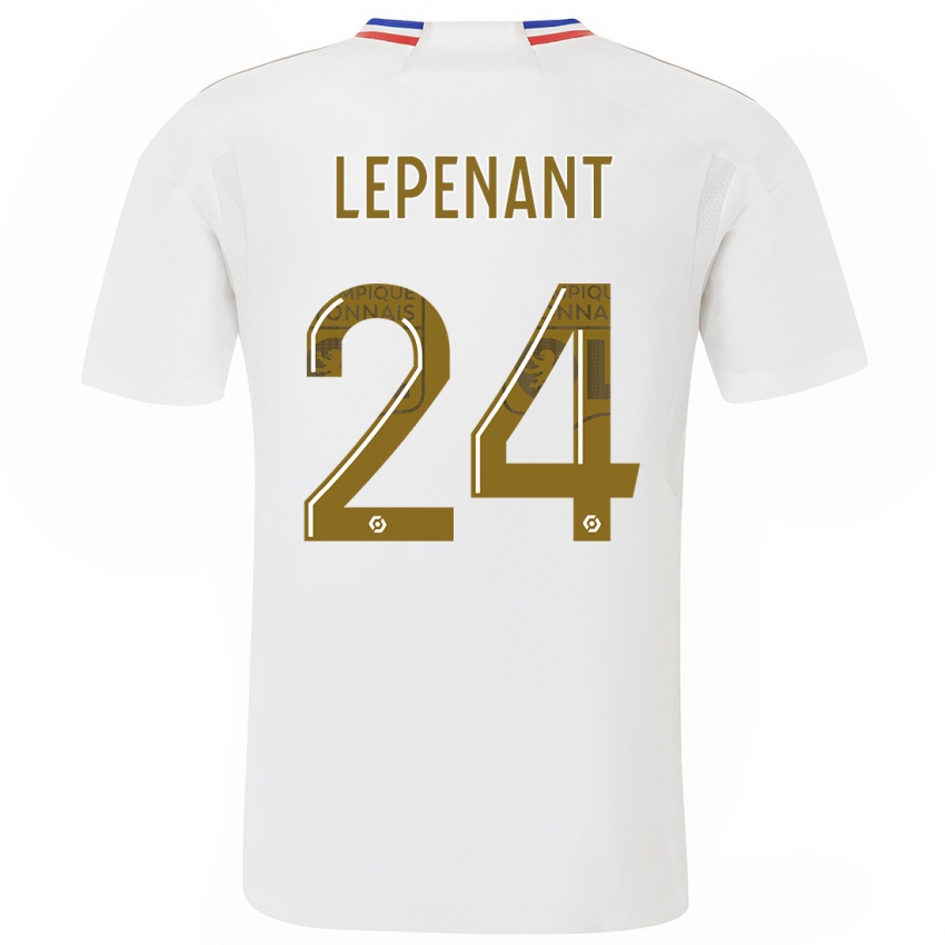Homme Maillot Johann Lepenant #24 Blanc Tenues Domicile 2023/24 T-Shirt Suisse