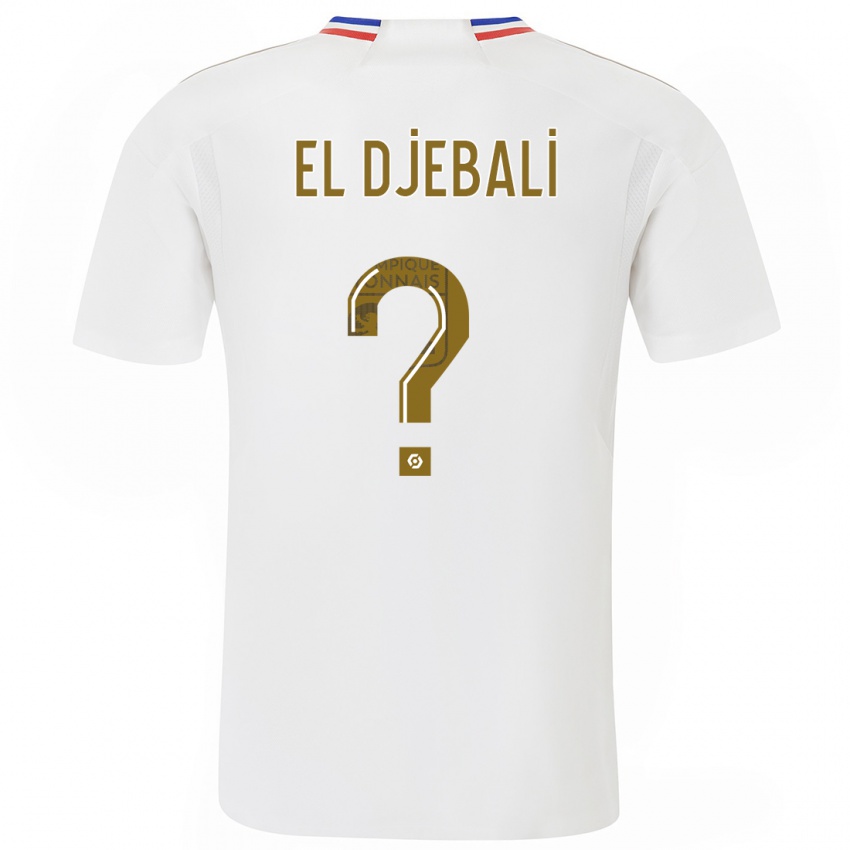 Homme Maillot Chaim El Djebali #0 Blanc Tenues Domicile 2023/24 T-Shirt Suisse