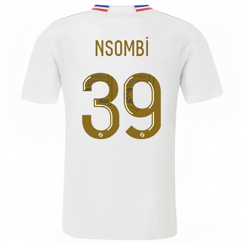 Herren Gael Nsombi #39 Weiß Heimtrikot Trikot 2023/24 T-Shirt Schweiz