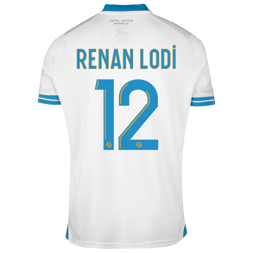 Herren Renan Lodi #12 Weiß Heimtrikot Trikot 2023/24 T-Shirt Schweiz
