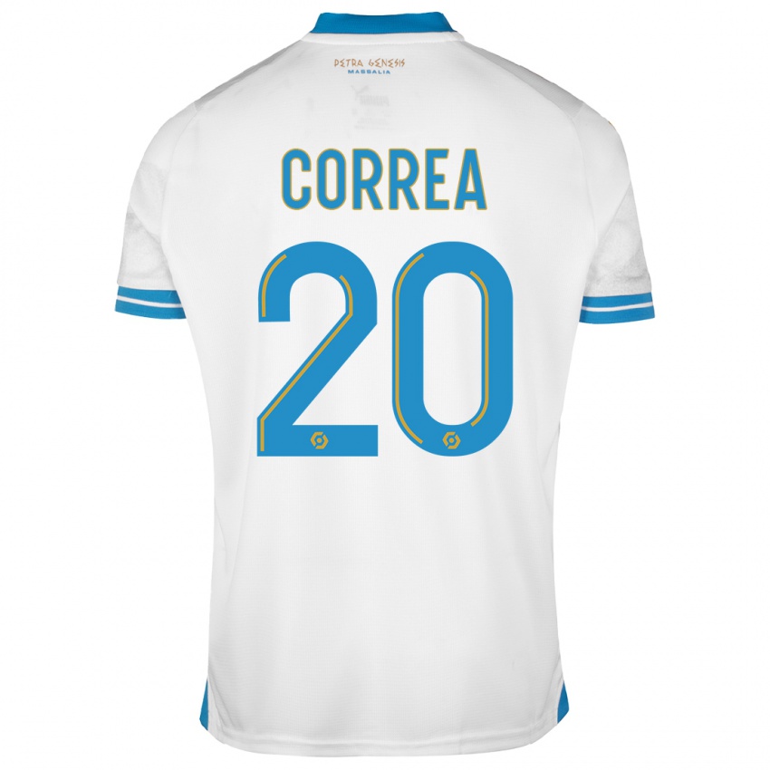 Homme Maillot Joaquin Correa #20 Blanc Tenues Domicile 2023/24 T-Shirt Suisse