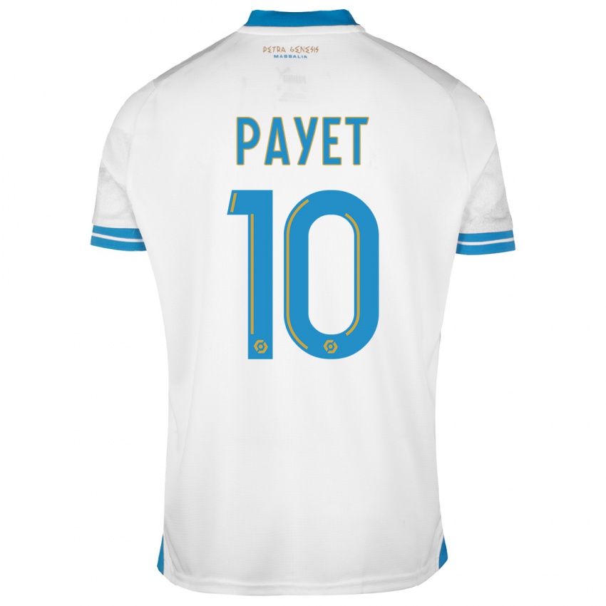 Homme Maillot Dimitri Payet #10 Blanc Tenues Domicile 2023/24 T-Shirt Suisse
