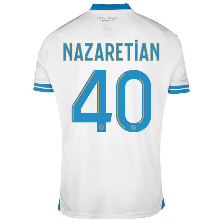 Herren Manuel Nazaretian #40 Weiß Heimtrikot Trikot 2023/24 T-Shirt Schweiz
