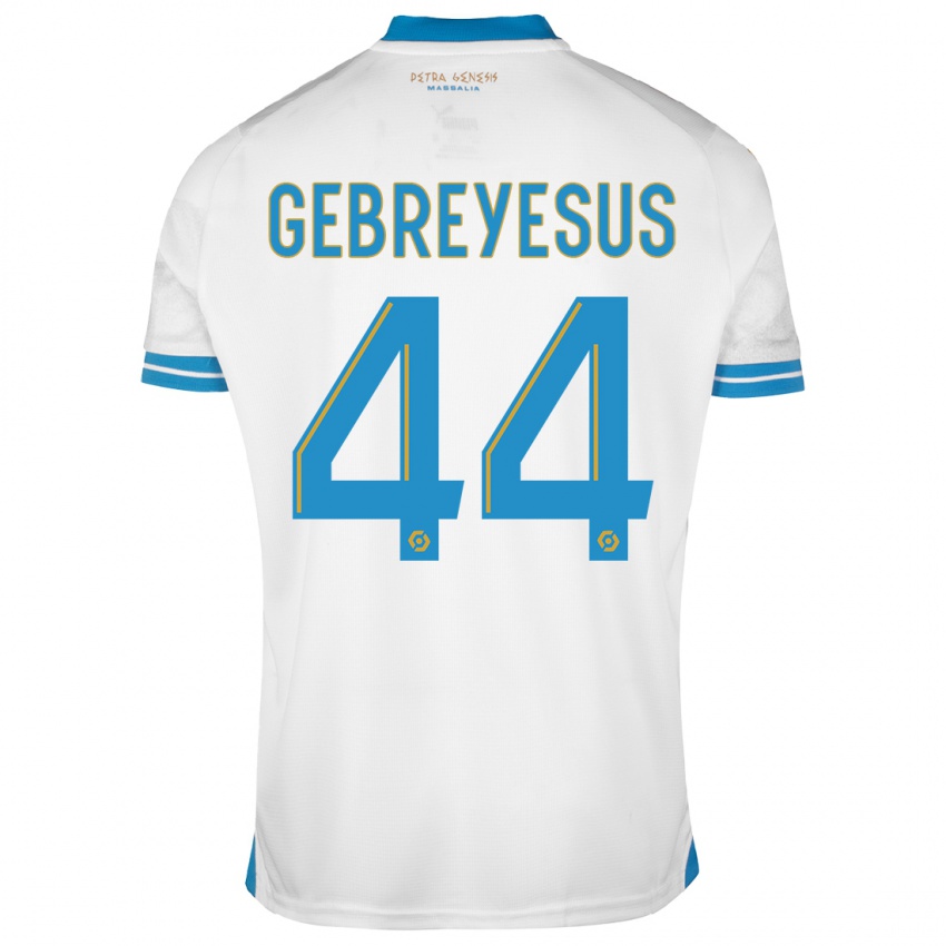 Homme Maillot Esey Gebreyesus #44 Blanc Tenues Domicile 2023/24 T-Shirt Suisse