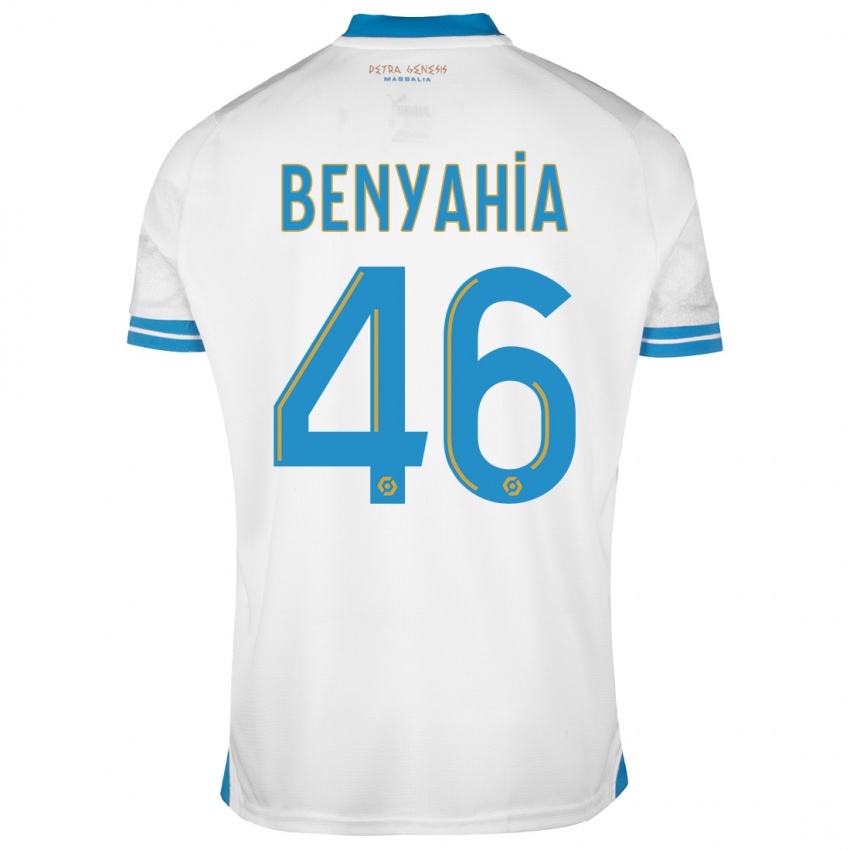 Herren Aylan Benyahia-Tani #46 Weiß Heimtrikot Trikot 2023/24 T-Shirt Schweiz
