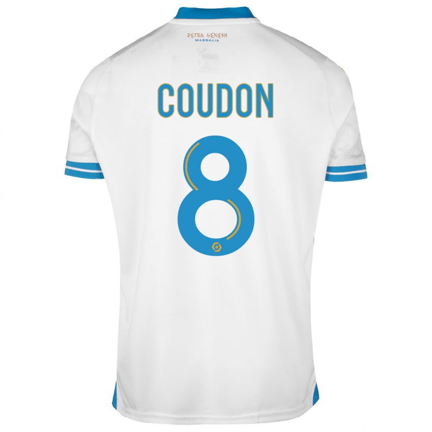 Herren Marine Coudon #8 Weiß Heimtrikot Trikot 2023/24 T-Shirt Schweiz