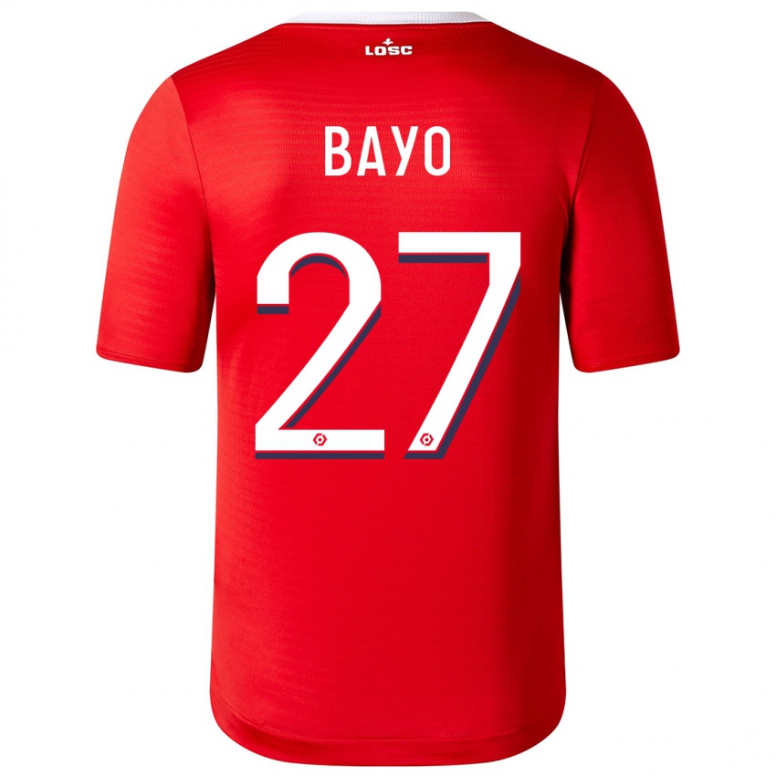 Homme Maillot Mohamed Bayo #27 Rouge Tenues Domicile 2023/24 T-Shirt Suisse