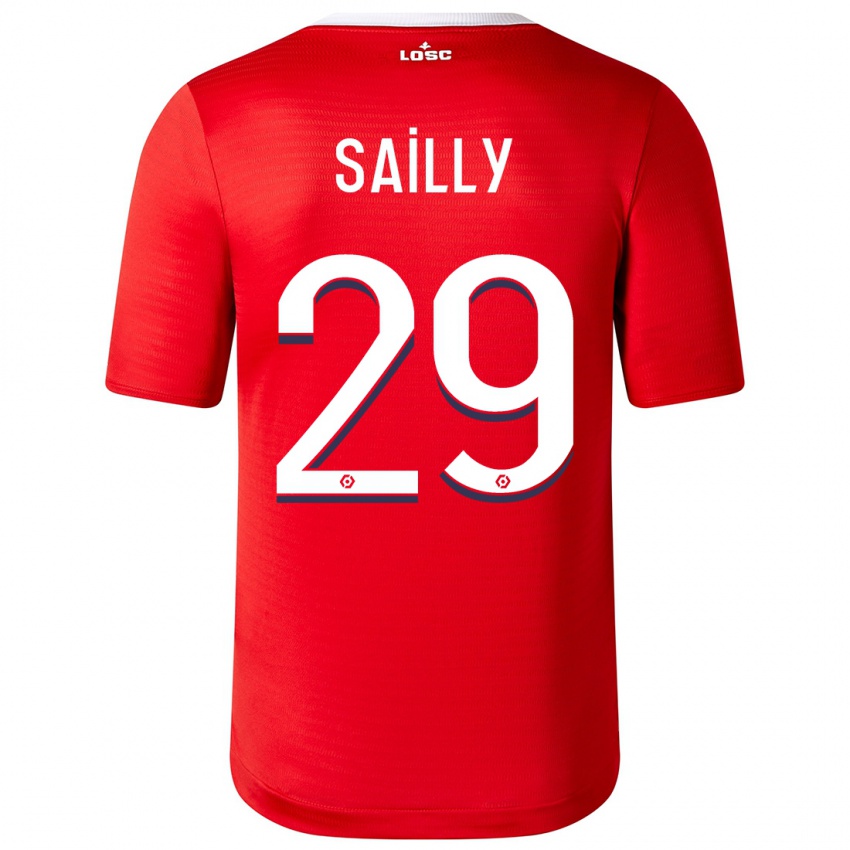 Homme Maillot Charlotte Sailly #29 Rouge Tenues Domicile 2023/24 T-Shirt Suisse