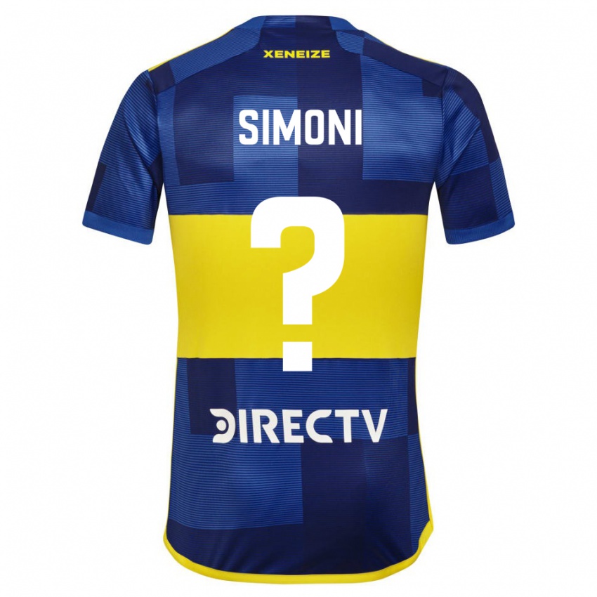 Herren Valentino Simoni #0 Dunkelblau Gelb Heimtrikot Trikot 2023/24 T-Shirt Schweiz