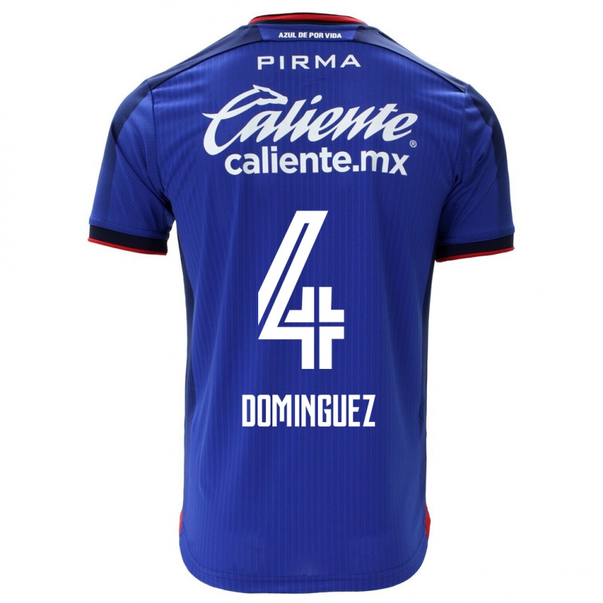 Herren Julio Cesar Dominguez #4 Blau Heimtrikot Trikot 2023/24 T-Shirt Schweiz