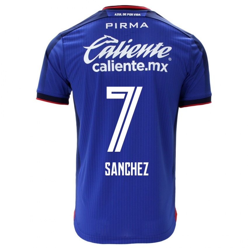 Herren Andrea Sanchez #7 Blau Heimtrikot Trikot 2023/24 T-Shirt Schweiz
