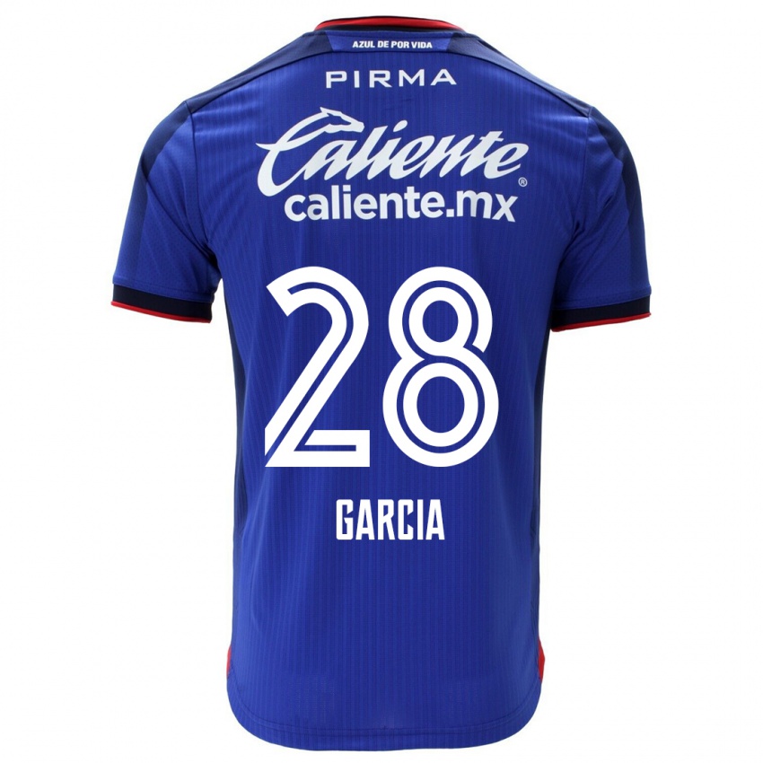 Homme Maillot Ana Garcia #28 Bleu Tenues Domicile 2023/24 T-Shirt Suisse