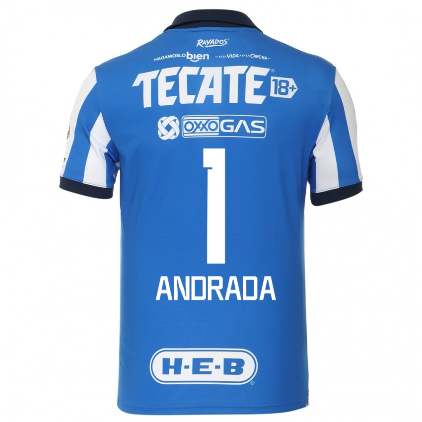 Herren Esteban Andrada #1 Blau Weiss Heimtrikot Trikot 2023/24 T-Shirt Schweiz