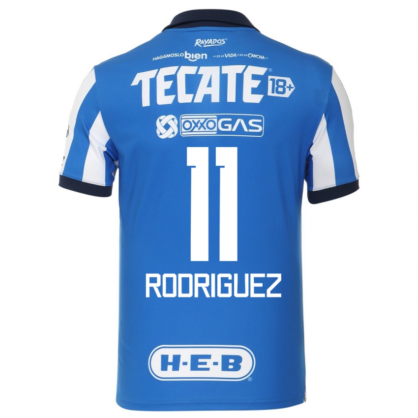 Homme Maillot Lizette Rodriguez #11 Bleu Blanc Tenues Domicile 2023/24 T-Shirt Suisse