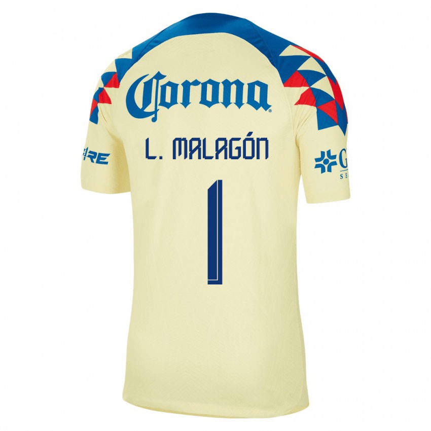 Herren Luis Malagón #1 Gelb Heimtrikot Trikot 2023/24 T-Shirt Schweiz