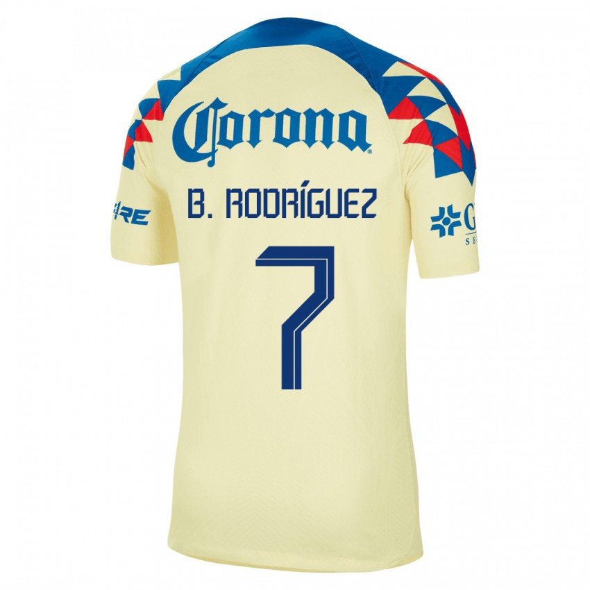 Homme Maillot Brian Rodríguez #7 Jaune Tenues Domicile 2023/24 T-Shirt Suisse