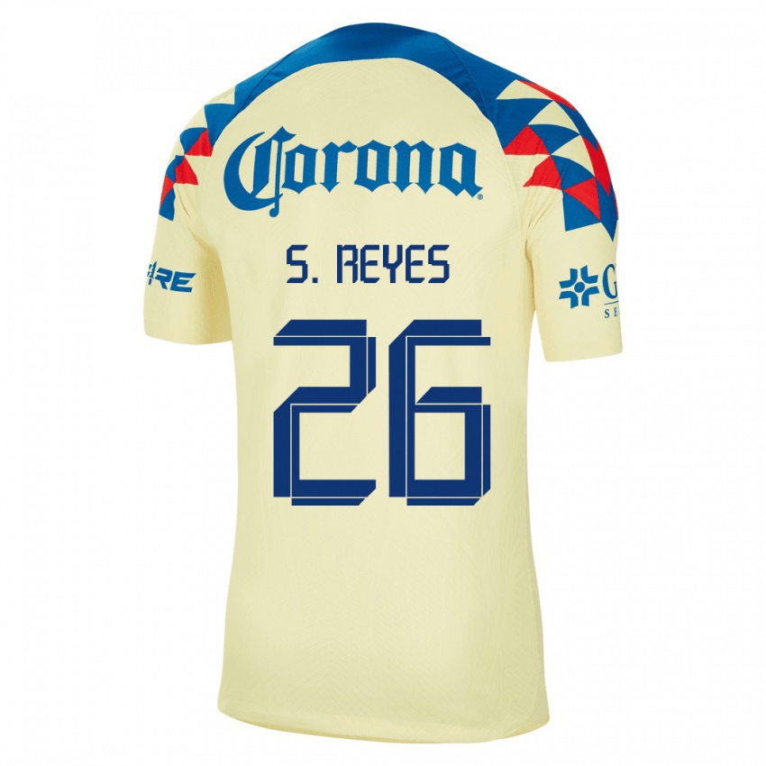 Herren Salvador Reyes #26 Gelb Heimtrikot Trikot 2023/24 T-Shirt Schweiz