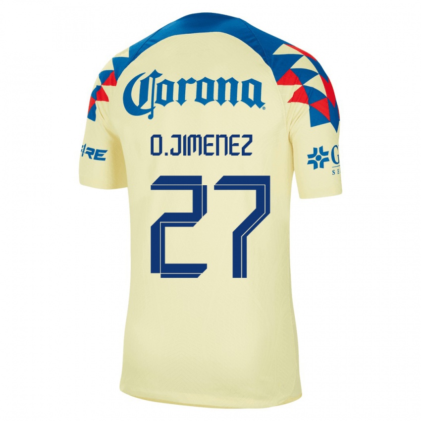 Herren Oscar Jimenez #27 Gelb Heimtrikot Trikot 2023/24 T-Shirt Schweiz