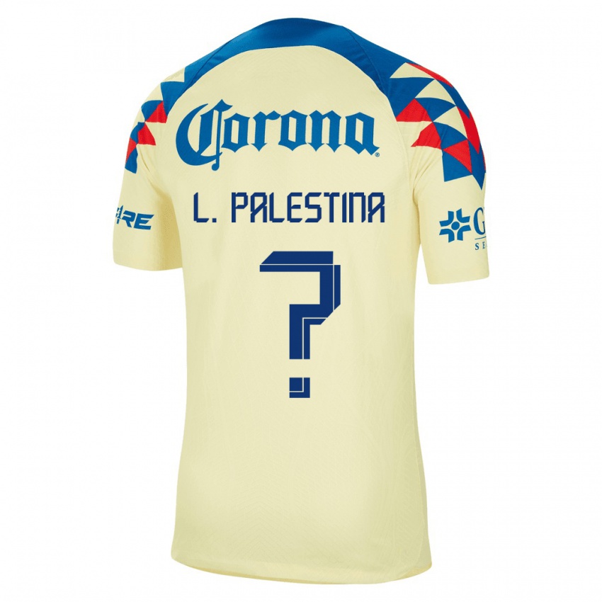 Homme Maillot Leonardo Palestina #0 Jaune Tenues Domicile 2023/24 T-Shirt Suisse
