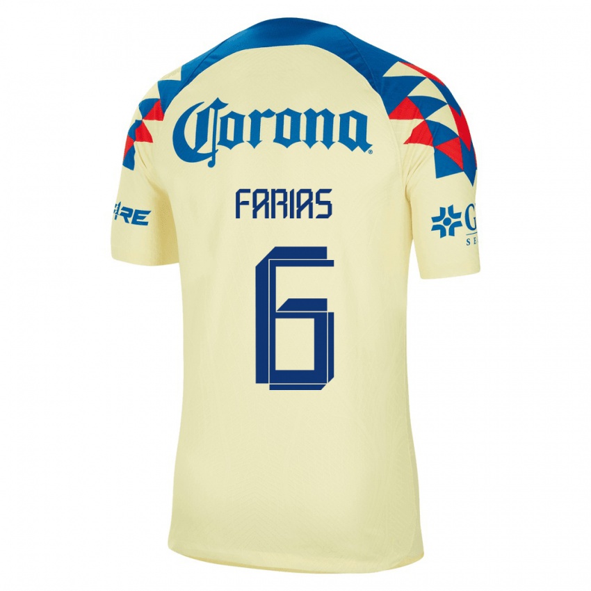 Herren Janelly Farias #6 Gelb Heimtrikot Trikot 2023/24 T-Shirt Schweiz