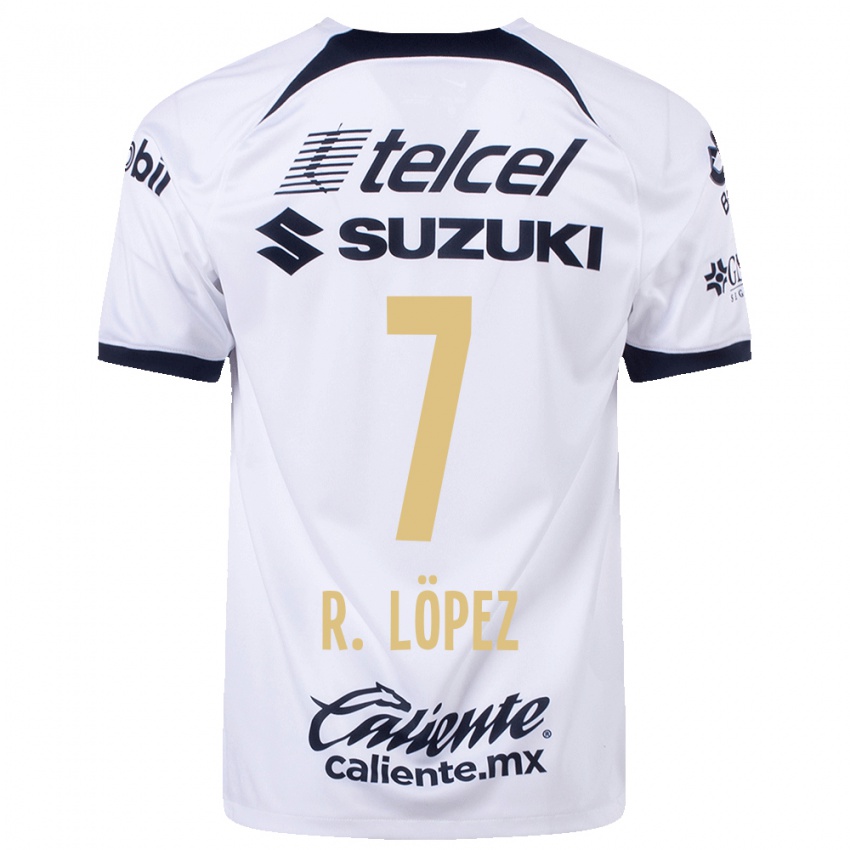 Herren Rodrigo López #7 Weiß Heimtrikot Trikot 2023/24 T-Shirt Schweiz