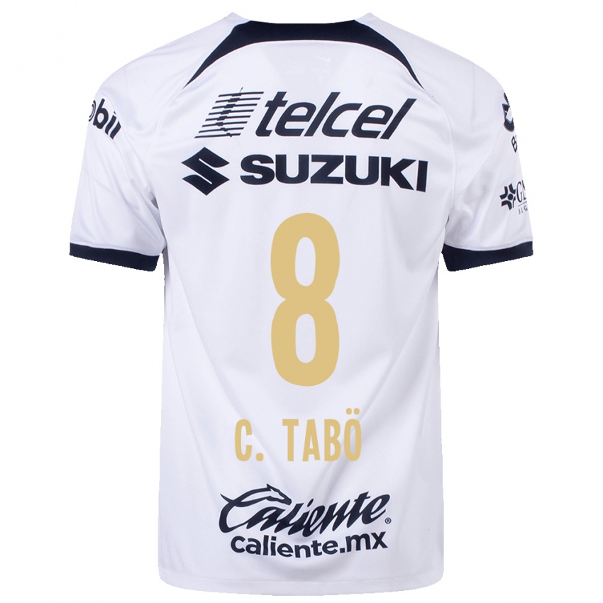 Homme Maillot Christian Tabo #8 Blanc Tenues Domicile 2023/24 T-Shirt Suisse