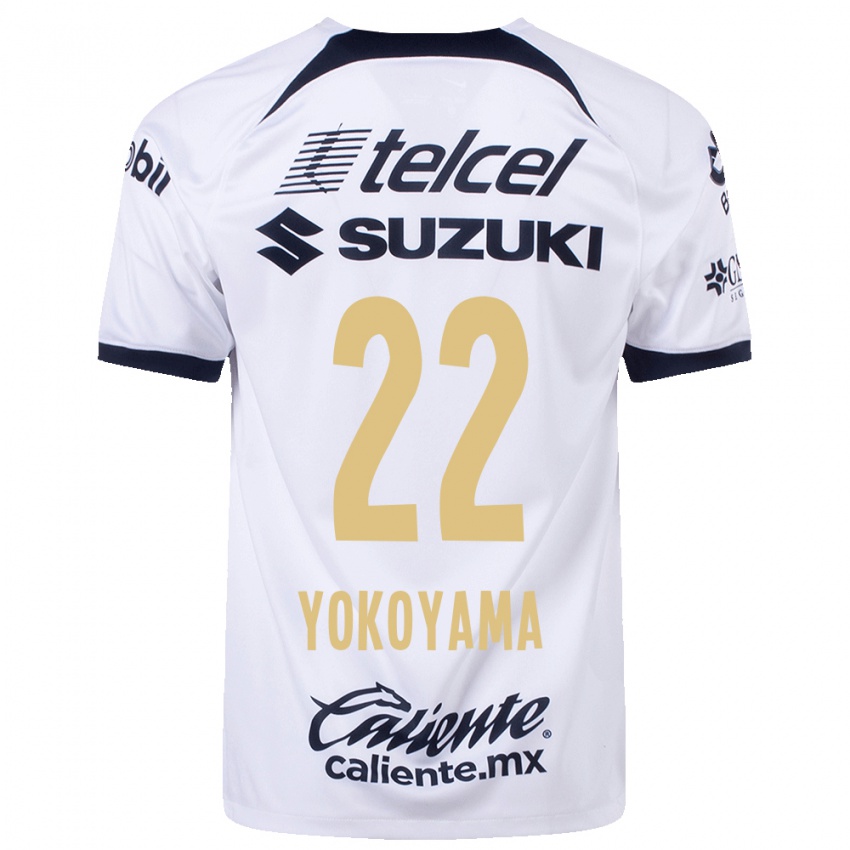 Homme Maillot Akemi Yokoyama #22 Blanc Tenues Domicile 2023/24 T-Shirt Suisse